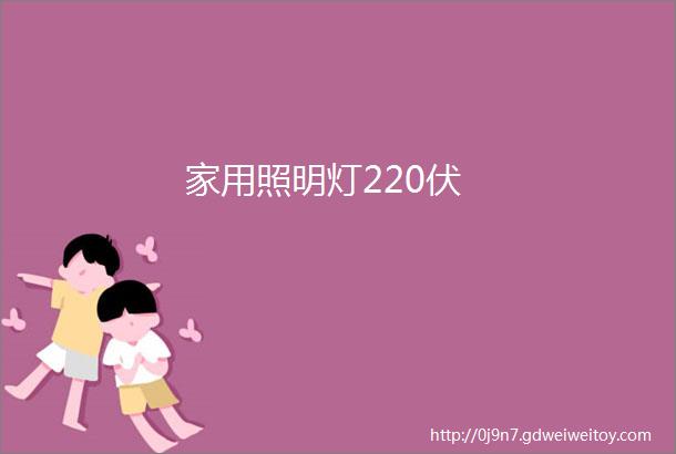 家用照明灯220伏