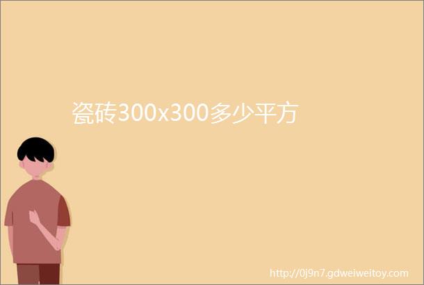 瓷砖300x300多少平方