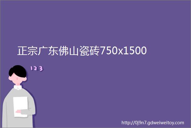 正宗广东佛山瓷砖750x1500