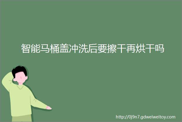 智能马桶盖冲洗后要擦干再烘干吗